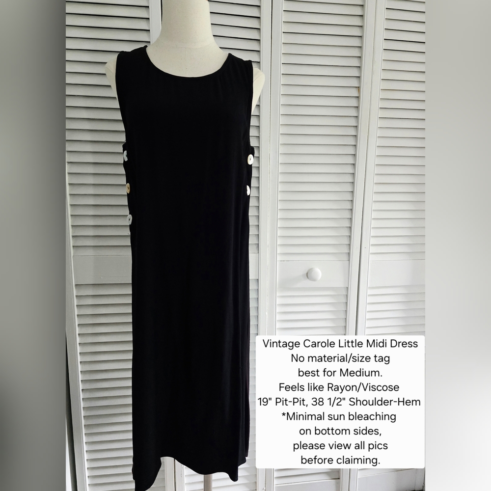 Carole Little Black Midi Dress